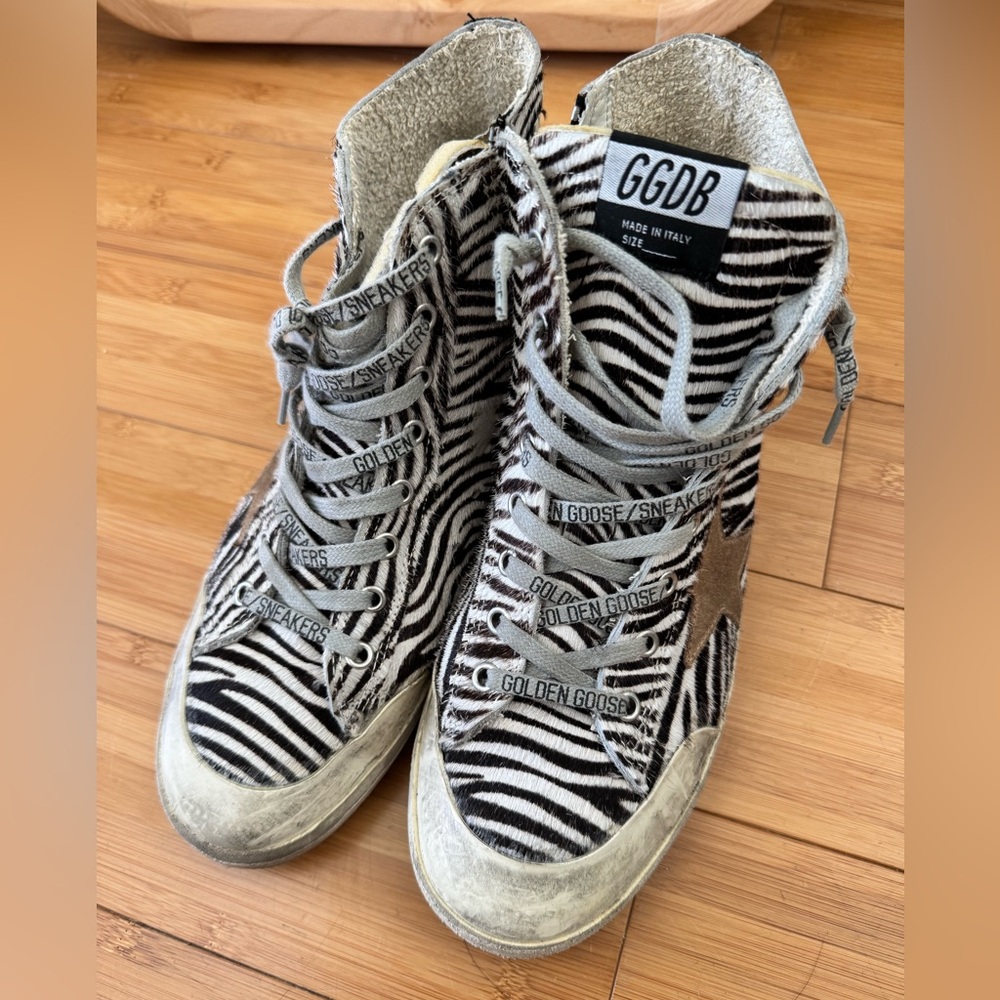 Golden Goose zebra francy